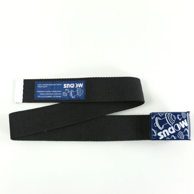 ブランドロゴ入りブラックキャンバスベルト